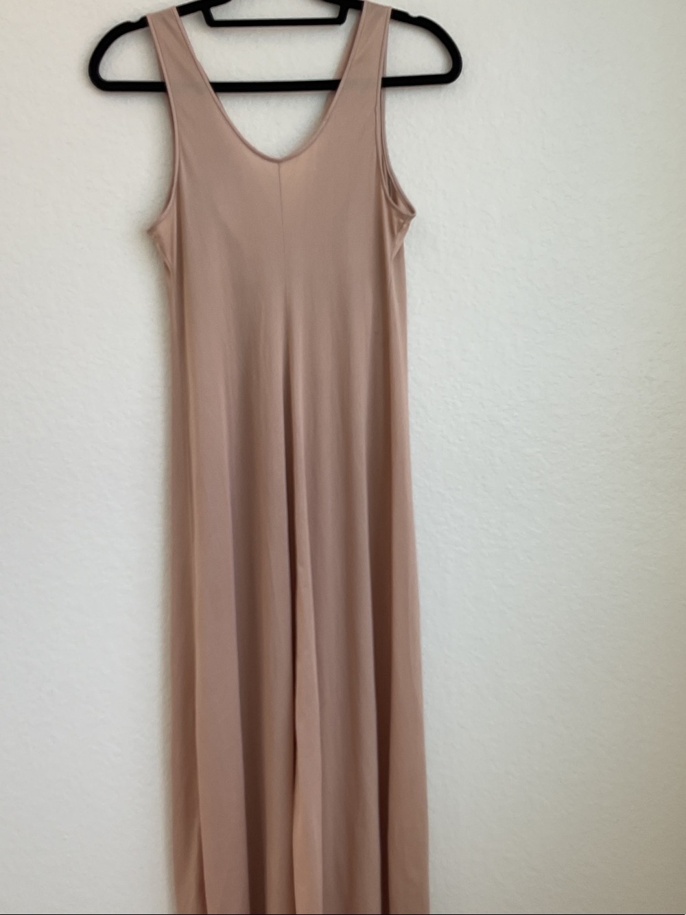 Vintage Texsheen Blush Lace-Trim Maxi Dress | small - Picture 7 of 16